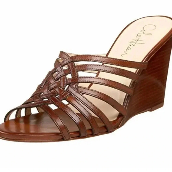 Cole Haan Nike Air Verona - brown wedge heels size 8 AA (narrow) - Picture 1 of 6